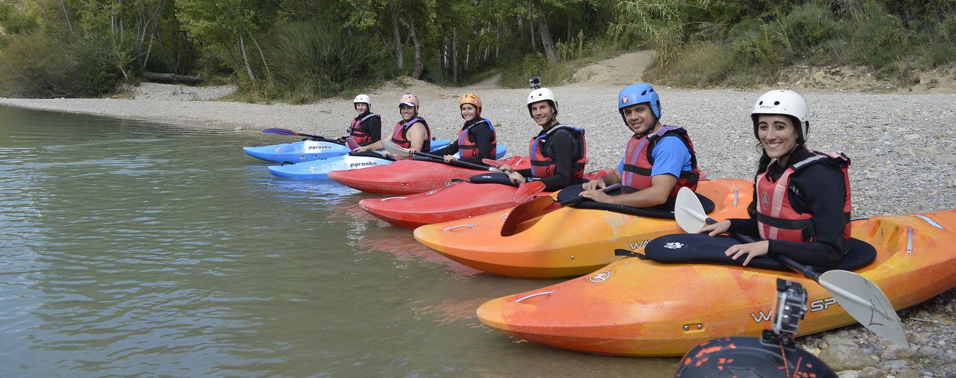 Curso iniciacion kayak Guías de Torla