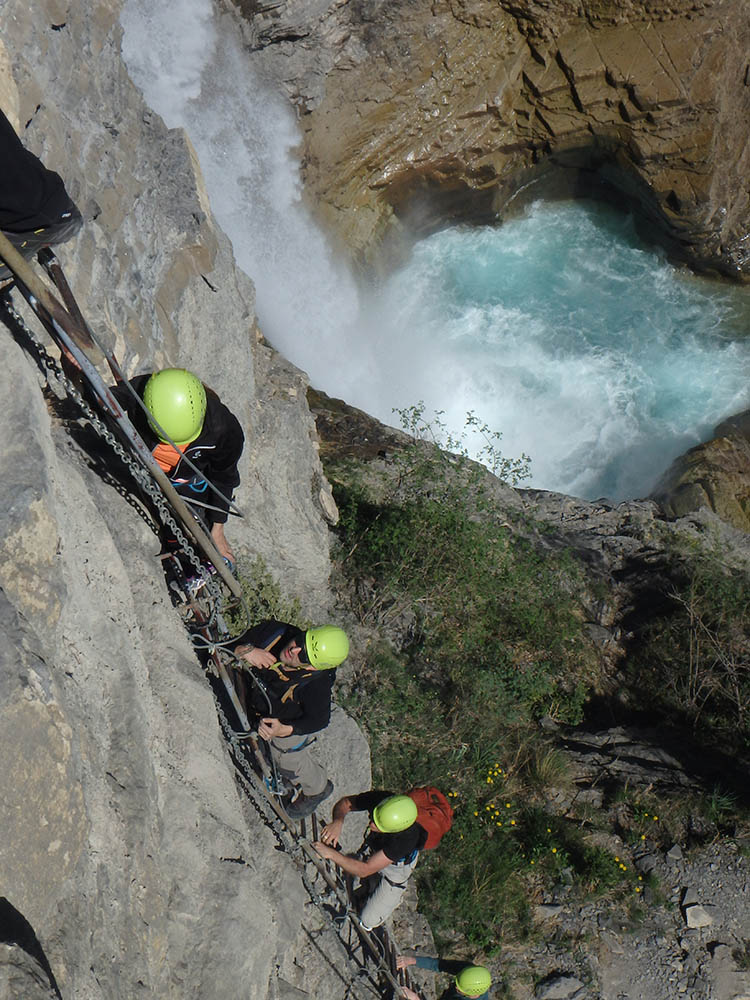 De todo ferrata del sorrosal con Guías de Torla
