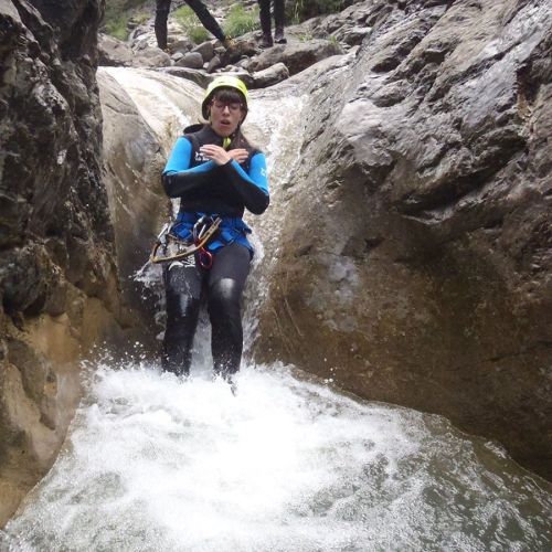 Descenso de barranco las gloces en el Pirineo Aragonés | Guías de Torla Ordesa