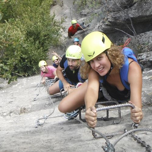 De todo vía ferrata del sorrosal en el Pirineo Aragonés | Guías de Torla Ordesa